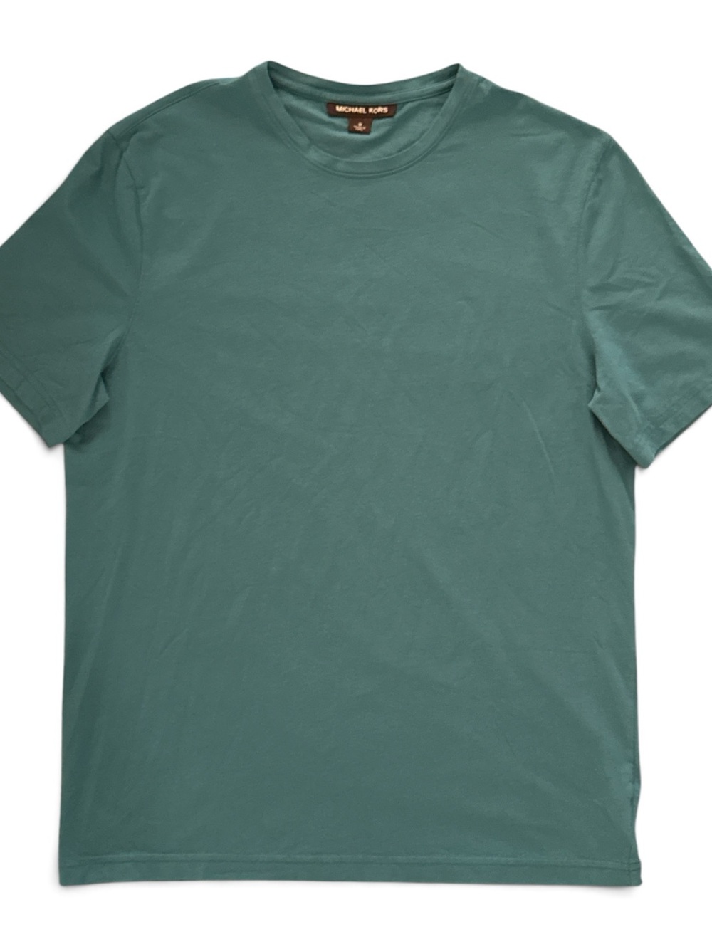 Michael Kors Men's Short Sleeve Crewneck Tee in Teal - Picture 2 of 4